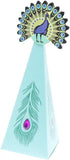 JKJF 20 Pcs Peacock Candy Boxes, Peacock Triangle Shape Party Supplies Chocolate Boxes for Wedding, Kids Birthday Party Decorations...