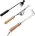 3 Pack Weed Puller Tool, Manual Hand Weeder Paver, Crack Weeder, Stainless Steel Crevice Weeding Digger Tool, Paving Brick Moss Removal, L-Shape G...