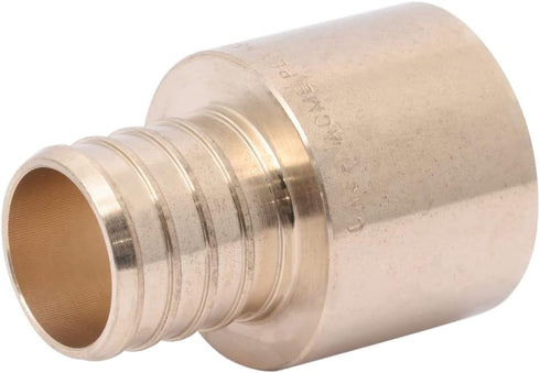 SharkBite 1 x 1 Inch Brass Crimp Female Sweat Adapter, PEX Pipe, PE-RT, UC605LFA...