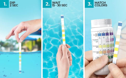 6-in-1 Pool & Spa Test Strips - Ideal for Pools, Hot Tubs and Spas - Easy to Read - 50 Pack...