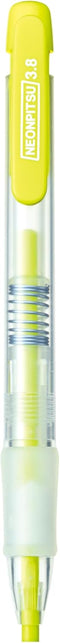 KUTSUWA NEONPITSU Mechanical Dry Highlighter Pencil, 3.8mm neon lead, 1ea, Fluorescent Yellow (PA020YE)...
