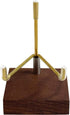 Adjustable Brass Crystal Display Stand with Walnut Base Mineral Specimens Display Stand Rock Display Easel Metal Display Holder for Stones Geodes ...