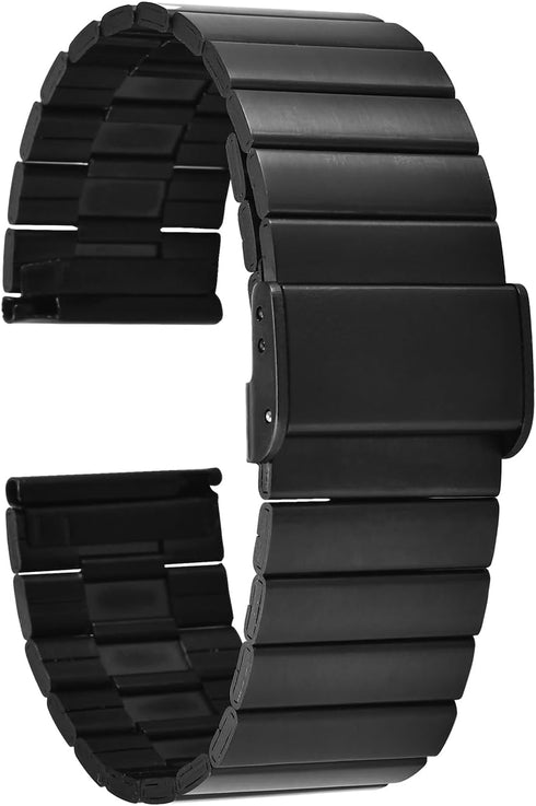 Kumi Smart Watch Strap Stainless Steel Quick Release Mesh Watch Straps 22mm Watchbands Wrist Straps for Men Black...