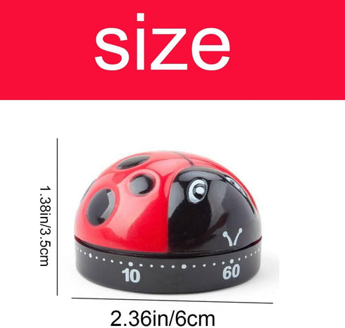 Kitchen Timer Clock 60 Minutes with Loud Alarm Mechanical Timer No Battery Required Countdown Timer for Cooking Baking Steaming...