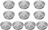 10PCS Individual Donut Pan for Baking, Sturdy Anodized Aluminum Alloy donut cake pan,Non Stick donut pans, DIY Doughnut Cake Mould Bakery Baking T...