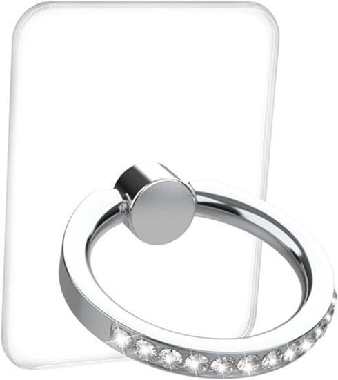 Transparent Cell Phone Ring Holder Grip, Clear Phone Ring Stand Holder, 360° Degree Rotation Phone Ring Finger Grip Back Kickstand, Compatible Tab...