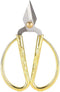 Sewing Scissors, Household Scissors with Large Golden Handle Small Silver Cutters Crafts Making Tool Ideal for Jewelry Processing Jewelry Making N...