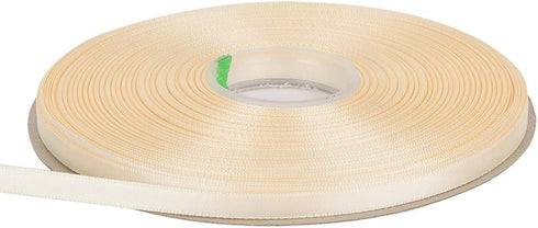 Ribest 1/4 inch Double Face Ivory Satin Ribbon Thin for Crafts Gift Wrapping Wedding Decoration 50 Yards...