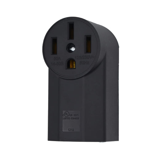 NEMA 14-50R Receptacle 3-Pole 4-Wire Surface Mount Power Receptacle 250V 50A UL Listed, bekca Black (NEMA 14-50R)...