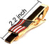 American Tie Clip for Men, Gold American Flag Necktie Bar Clips, Formal Tie Pins Stickpin Gift for USA Governor, Officer, Lawyer, Soldier, Patriot...