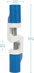 stonylab Large Lab Cross Clamp, Adjustable Fixture Clip Aluminum Alloy Swivel Clamp for Laboratory Equipment Universal Fixture, Maximum Clamping 0...