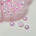 Chenkou Craft 3000PCS 1 Box Baby Pink Round Flatback Half Pearls Bead Loose Beads Gem (Light Pink Half Ball)...