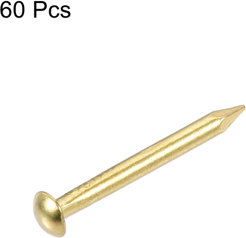 uxcell Small Tiny Hardware Brass Nails 1.5mmx15mm(DxL) for DIY Wooden Boxes Accessories 60pcs...