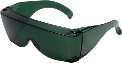 Calabria 3000 Large Fit Over Safety Glasses Fitover Prescription Eyewear Green Men Women Wrap Around Tint Anti Scratch Glare...