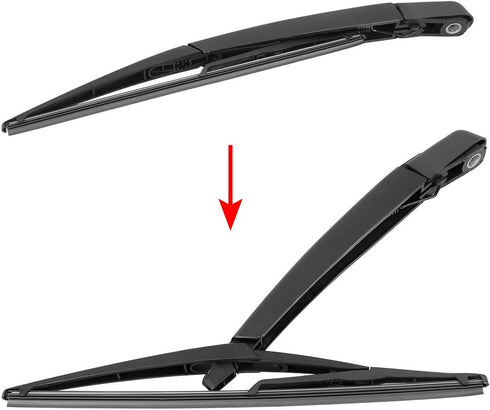 X AUTOHAUX Rear Windshield Wiper Blade Arm Set 305mm 12 Inch for Mercedes-Benz X166 GL Class GLS Class 2012-2017 a 164 820 08 44...
