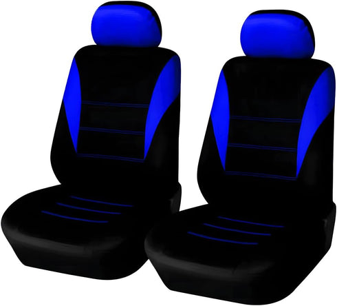 4PCS Car Seat Covers, Automotive Interior Full Set Non-Slip Waterproof Seat Cushion Protectors for Front Seats with Headrest Covers, Universal for...