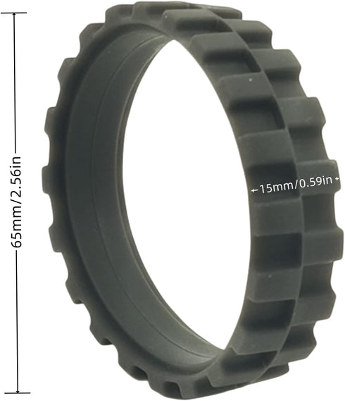 4 Pack Replacement Tires Compatible with iRobot Roomba j7, 500,600,700,800,900, e and i Series Models, Anti-Slip Wheel Tires Replacement, Great Ad...