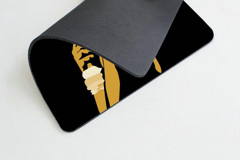 Gaming Mouse Pad Custom,African Women with Black background Non-Slip Rubber Mouse Pad Mousepad...