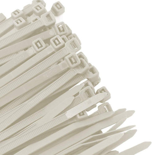 Pro Tie Standard Duty, Self-Locking Nylon Cable Wire Ties for Indoor and Outdoor Use | 11.8-Inch, 50 lbs. Tensile Strength, Natural Nylon, 100-Pac...