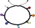 Jewever 7 Chakra Anklet Bracelet for Women Healing Bracelet with Real Stones Beach Foot Yoga Meditation Balance Healing Jewelry Anxiety Relief Adj...