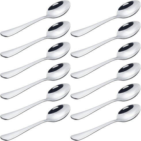 homEdge Stainless Steel Espresso Spoon, 5 Inches Mini Coffee Spoon for Demitasse Dessert Tea, Set of 12...