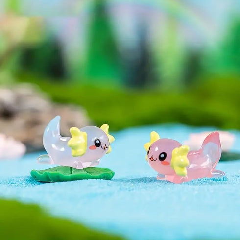 Glow in Dark Luminous Miniature Fairy Garden Accessories, Animals, Figurines, Micro Landscape Ornaments DIY Kit, Environmental Resin Decoration Ou...