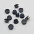 100pcs Plastic Button Black Buckle Charm Backs DIY Shoe Charm Accessories for Flat Shoe and Wristband Charms Back Ornaments 10 * 12mm Black Round ...
