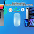 Wireless Bluetooth Keyboard and Mouse Mice Set Dual Rechargeable (Blue)...