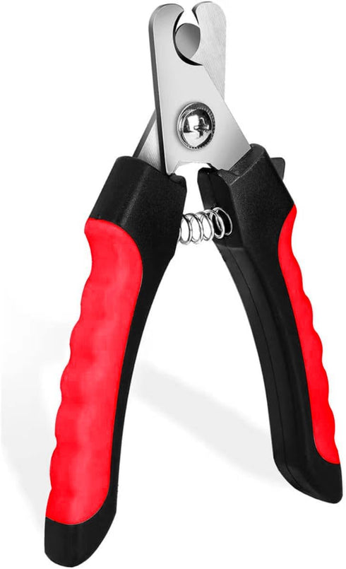 Small Dog Nail Clippers, Cat Nail Clippers, Suitable for Rabbits, Birds, Etc. (Red)...