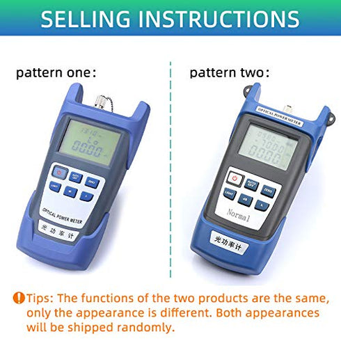 FTTH Fiber Optical Cable Tester Tool Fiber Optic Power Meter Test Seven Wavelength +10 to -70dBm for SC FC ST Connector CATV Testing and Telecommu...