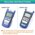 FTTH Fiber Optical Cable Tester Tool Fiber Optic Power Meter Test Seven Wavelength +10 to -70dBm for SC FC ST Connector CATV Testing and Telecommu...
