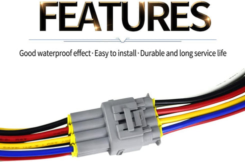 CULMKARI 12Pin 14AWG Waterproof Plug Connector Pigtail Cable Fits for all kinds of lighting system (12 Pin)...