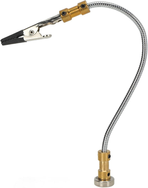 Walfront Single Arms Soldering Helping Hands with Magnetic Base Adjustable Welding Third Hand Tool for Electronics Repair Assembly Duplex Workshop...