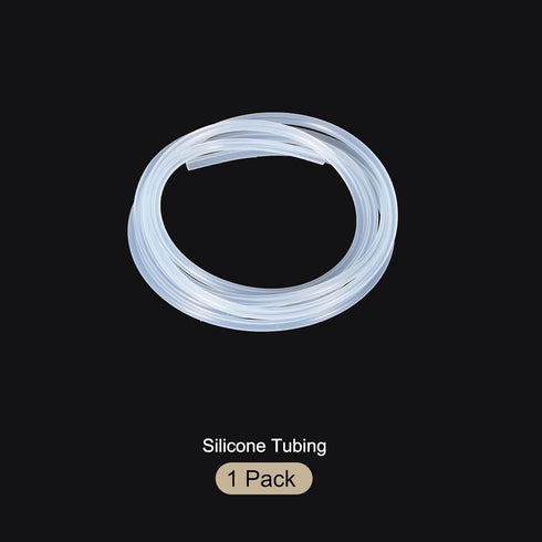 3.3ft 1/32" ID x 1/8" OD Silicone Tubing Clear 1mm x 3mm Industrial Plastic Tubing Pure Silicone Hoses for Pump Siphoning Draining Irrigation Brew...