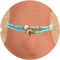 Boho Beaded Anklets for Women Colorful Stone Crystal Gold Beads Anklet Sets Elastic Handmade Summer Beach Charm Ankle Bracelets for Women...