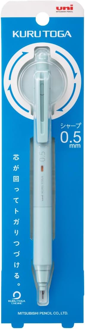 ???? Mitsubishi Pencil Mechanical Pencil Kurutoga KS 0.5mm Ice Blue M5KS1P.32...