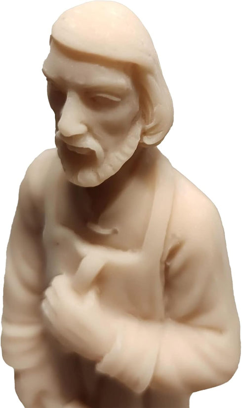 St Joseph Statue for Selling House Kit Resin Saint Joseph Figurine for Protecting Home with Instruction Card and House Prayer Complete Set (Beige)...