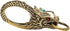LIFKOME Dragon Head Carabiner Keychains Keyring Antique Brass Dragon Head Bead DIY Accessories for Keychain Gold...