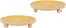 Candle Holder Decorative Iron Plate,Candle Stand for LED & Wax Candles,Spa,Bathroom,Weddings,4.33x0.78inch,Set of 2 (Gold)...