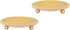 Candle Holder Decorative Iron Plate,Candle Stand for LED & Wax Candles,Spa,Bathroom,Weddings,4.33x0.78inch,Set of 2 (Gold)...