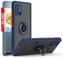 TJS Compatible with Samsung Galaxy A71 5G Case, with Tempered Glass Screen Protector, Metal Ring Magnetic Support Kickstand Heavy Duty Drop Protec...