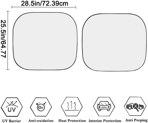 Yellow Sunflower Car Windshield Sun Shade Universal Fit Car Front Window for Trucks SUV Van Sunshade Visor Auto Vehicle Shield Reflector Blocking ...