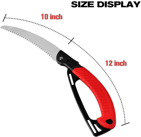 Gardtech Folding Saws, Hand Pruning Saws with 10" Razor Sharp Curved Blade, Camping Saws - Perfect for Pruning Trimming Trees Branches...