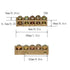 5pcs Electrical Wire Screw Terminal Ground Brass Grounding Bars 5 Positions Terminal Ground Bar, Yellow...