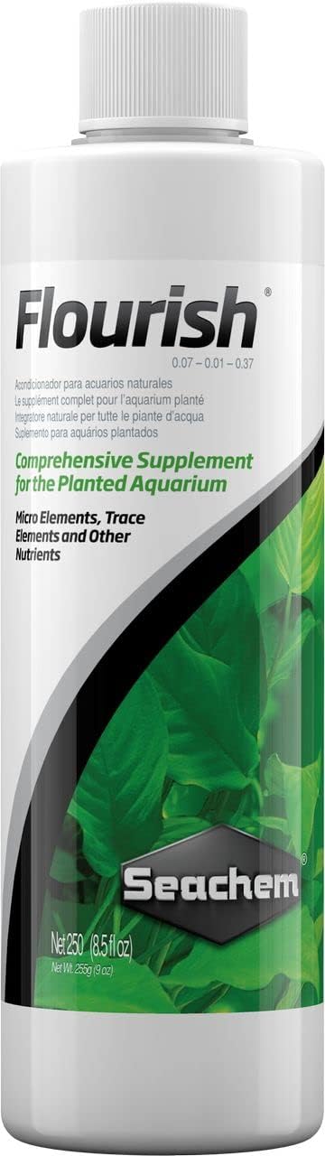 Seachem Flourish Freshwater Plant Supplement - Aquarium Element and Nutrient Blend 250 ml...