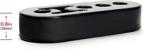 Exhaust Hanger Rubber Muffler Hanger Universal-(2PCS), Hole Diameter 12mm (0.47inch) Universal, Muffler Bracket Mount, High Density Rubber Isolato...