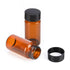 stonylab Brown Glass Sample Vials with Cap, Screw Cap Sample Vials Amber Glass Liquid Sampling Bottle Reagent Bottle with Screwcap, Capacity 20 ml...