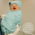 OWLOWLA Swaddle Blanket and Hat Set Newborn Swaddle Wrap Baby Receiving Blanket for Baby Boys Girls(Sage)...