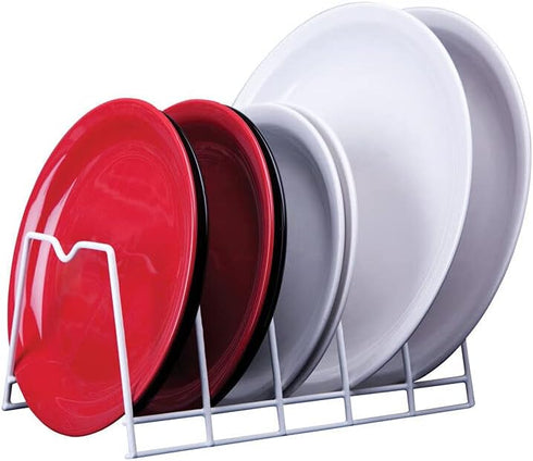 GRAYLINE 40128 11 in. X 7-1/2 in. X 7 in. Plate, Lid & Bakeware Rack, No Size, White...