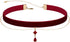 Fuqimanman2020 Gothic Black Velvet Red Pendant Choker Necklace for Women Lace Chokers Witch Bride Vampire Choker Necklace Aesthetic Jewelry...